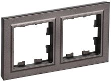 Рамка универсальная IEK Brite РУ-2-БрТБ 2-м. темная бронза картинка